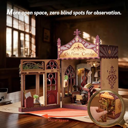 Dollhouse Miniature Jewelry Shop Kit - 1/18 Scale DIY Building Set with LED Light, No Cutting, Snap-Fit, Premium Gift Box, Crafts for Adults, Home Decor, Gift for Women & Men - Image 3