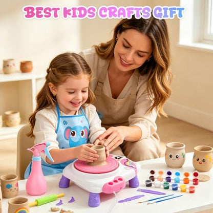 Pottery Wheel for Kids, Air Dry Clay Craft Kit with USB Power, Ages 6+ - Image 7