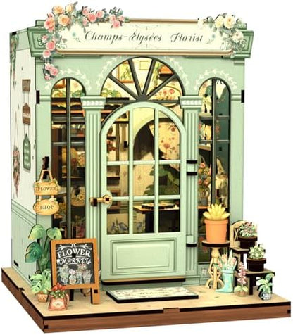 Fsolis Book Nook Kit DIY Miniature House (Champs-Élysées Florist) by FsolisDIYDollhouse