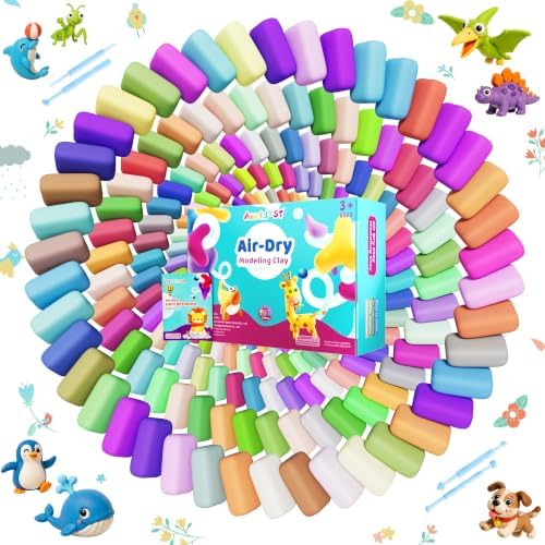Aestd-ST Air Dry Clay 210 Colors, Modeling Clay for Kids, DIY Magic Clay - Image 2