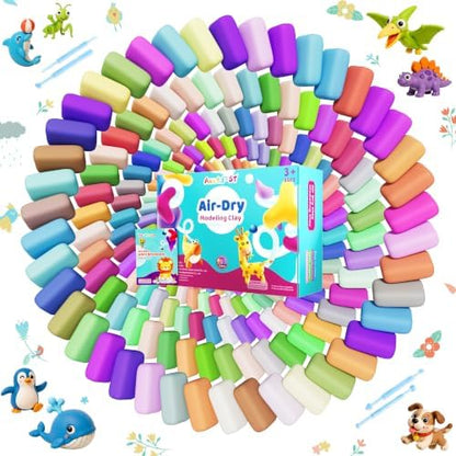 Aestd-ST Air Dry Clay 210 Colors, Modeling Clay for Kids, DIY Magic Clay - Image 2