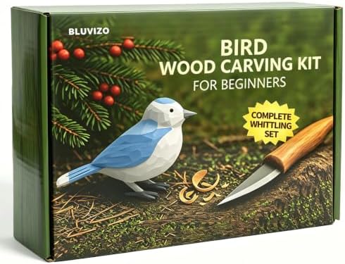 Wood Carving Hobby Kit for Adults & Teens, Beginner Whittling Craft Set by YourTrustedCompanionontheCarvingJourney