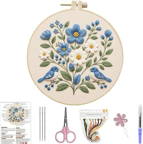 DIYDeligths Embroidery Kit for Beginners Adults Hand Needlepoint Craft by DiamondPaintingOrnament
