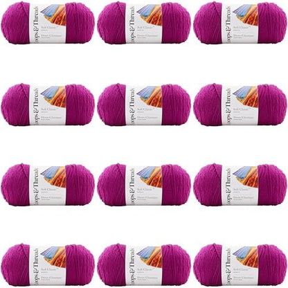 MICHAELS Bulk 12 Pack: Soft Classic™ Solid Yarn by Loops & Threads® - Image 6