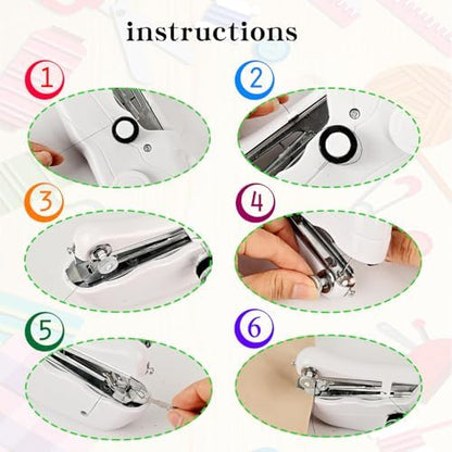 Hand-held sewing machine, mini portable fast electric sewing machine, easy for beginners and adults to use, hand-held sewing device for fast sewing is suitable for DIY home travel. - Image 3