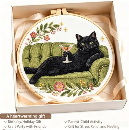 niurenmaoyi Funny Embroidery Kit for Beginner,Needlepoint Kit for Adult - Image 4