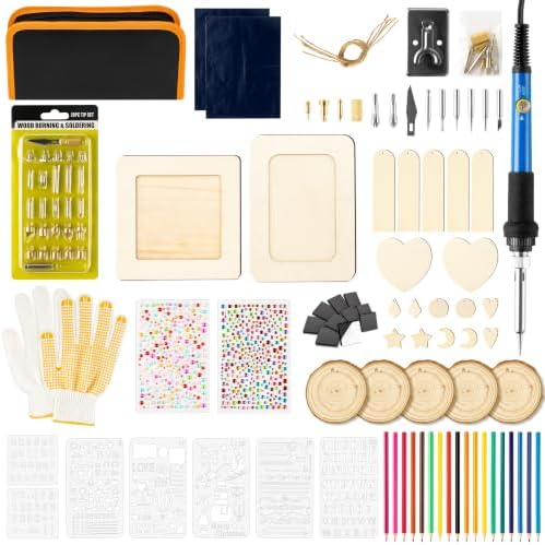 FeuuWamme Wood Burning Tool Kit - 121Pcs DIY Craft Gift Set for Beginner by Unknown