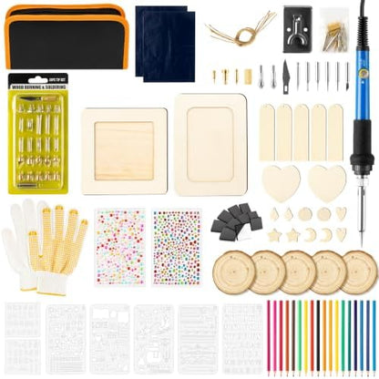 FeuuWamme Wood Burning Tool Kit - 121Pcs DIY Craft Gift Set for Beginner by Unknown