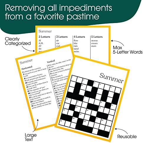 Keeping Busy Crossword Dementia Activities for Seniors | Alzheimer Products for Elderly Patients | Fun Memory Game Toy & Cognitive Brain Puzzle for Senior Citizens w/Memory Loss or Alzheimers - Image 3
