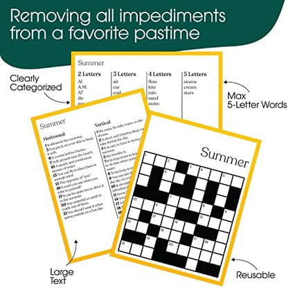 Keeping Busy Crossword Dementia Activities for Seniors | Alzheimer Products for Elderly Patients | Fun Memory Game Toy & Cognitive Brain Puzzle for Senior Citizens w/Memory Loss or Alzheimers - Image 3