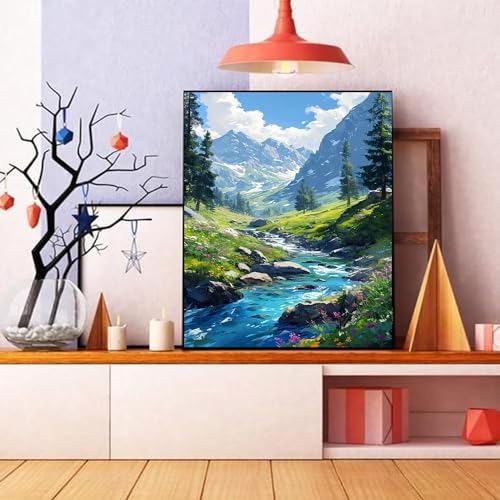 Mountain Paint by Number for Adults, Landscape Paint by Numbers for Adults - Image 4