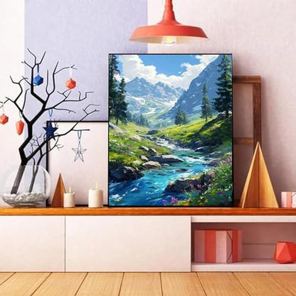 Mountain Paint by Number for Adults, Landscape Paint by Numbers for Adults - Image 4