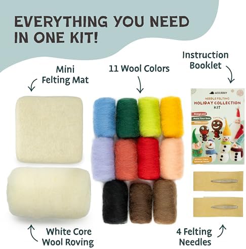 Woolbuddy Needle Felting Kit Starter Set (Christmas) for Beginner & Adults - Image 2