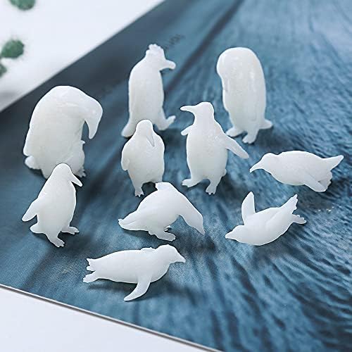 Woohome 3D Resin Moulds & Fillers - 20 Mini Penguin Casting Moulds for Art Resin Crafts & Jewelry Making - Image 2