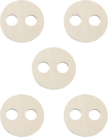 5X Wooden Wick Centering Tool Practical Round Easy Use Manual Tool Candle Wick Stabilizer for Candle DIY Making Home Use, B