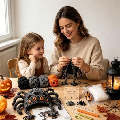 Fantasy Hood Hat DIY Crochet Kit Series for Beginners (Spider) - Image 4
