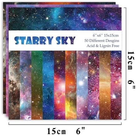 Origami Paper 50 Sheets, 6-Inch Square Double Sided Colored Craft Paper - Image 2