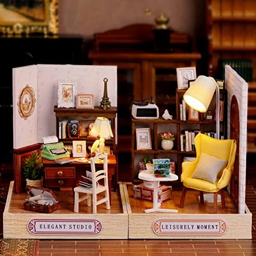 DIY Miniature Dollhouse Kit with Furniture Plus Dust Proof for Teens Adults - Image 5