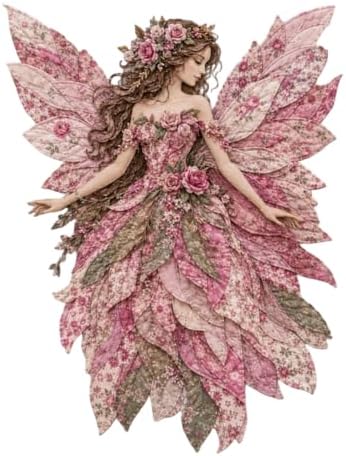 WGOHNUAHA Fairy Patchwork DIY Kit, DIY Flower Fairies Patchwork Sewing Kit by Unknown