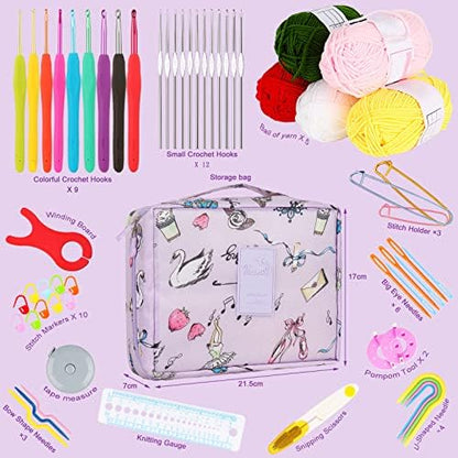 Aeelike Beginner Crochet Kit, Light Purple - Image 2