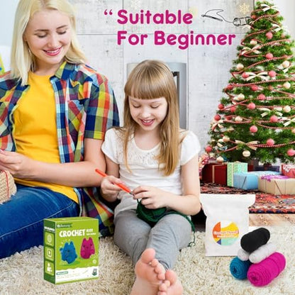 Faircosy Crochet Kit for Beginners Crocheting: Crochet Animal Kits for Kids & Adults - Learn to Knitting Cat Amigurumi Starter Kit with Detailed Tutorial Video and Instructions (40%+ Yarn Extra) - Image 4