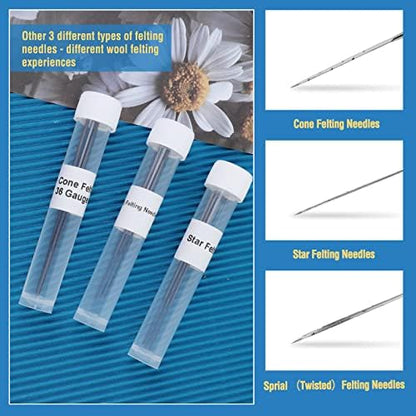 Wonvoc 104 Pcs Felting Needles Set, Needle Felting Tools Kit - Image 6