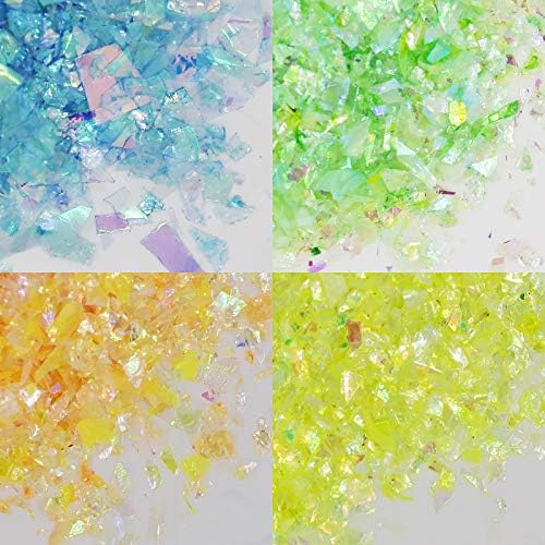 Bellelfin 14 Colors Resin Chunky Glitter Flakes Irregular Iridescent Sparkles Glitters Confetti Craft Supplies for Epoxy/Tumblers/Slime, Nail Art Design - Image 6