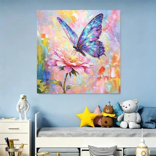 Arttoplus Butterfly Paint by Numbers Kit for Adults Beginner 16x20 inch - Image 3