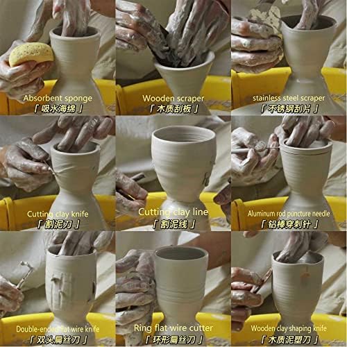 Langqun Clay Sculpting Tools,Pottery Tools Kit, Polymer Clay Tools,Pottery Ribs, Air Dry Clay Tools for Sculpting, Modeling, Carving, Modeling - Image 4