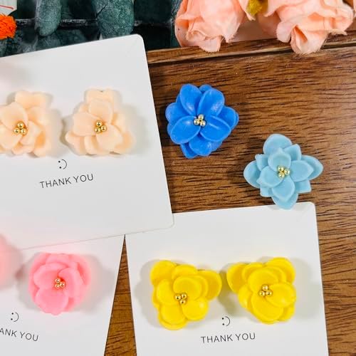 Xaekicr A2-3-1-Handmade Jewelry Pendant Crafting Kit,Flower Plastic Molds Set, DIY Polymer Clay Printing Tools - Image 6