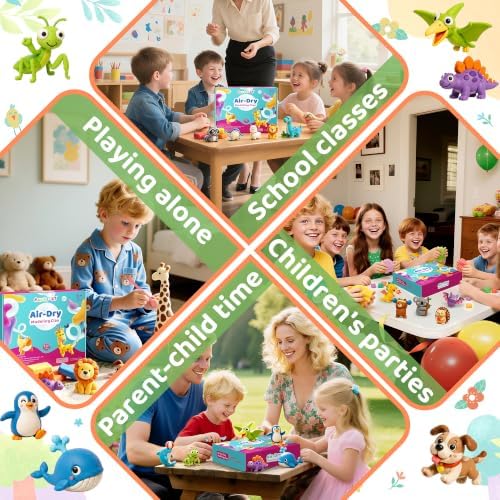 Aestd-ST Air Dry Clay 210 Colors, Modeling Clay for Kids, DIY Magic Clay - Image 5