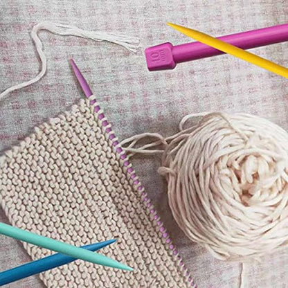ITROLLE Knitting Needle 14PCS 4mm 5mm 6mm 7mm 8mm 9mm 10mm Colourful Single Pointed Knitting Straight Pins - Image 5