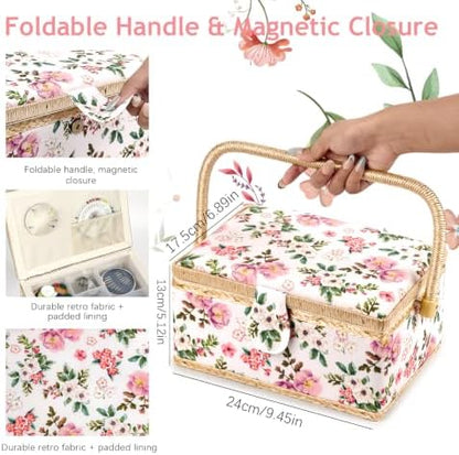 MKNZOME Sewing Box with Supplies Kit for Women, Complete Accessories - Image 5