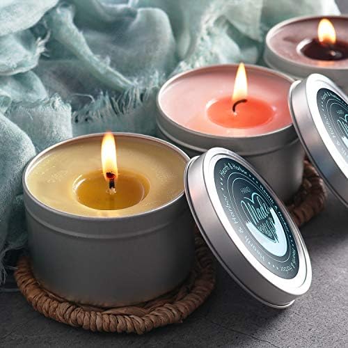 Hearth & Harbor 20 lbs. Soy Candle Wax with Supplies, 8 oz. 12 Pack Tin Jars with Lids, Cotton Candle Wicks, Wick Stickers and Centering Devices - Soy Wax Flakes with Containers for Candle Making - Image 7