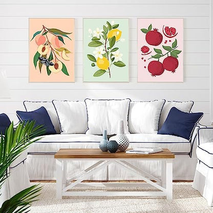 cupmod 6Pack Paint by Number for Adults and Kids,DIY Acrylic Painting Paint by Numbers Kits on Canvas Without Frame,Fruit Oil Painting for Home Wall Decor 7.8x11.8inch, MT11375-MT11380 - Image 4