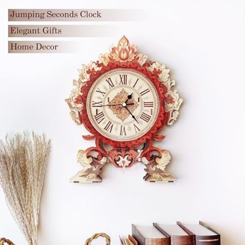 KAAYEE 3D Puzzles for Adults Fire Flower Clock Wooden Puzzle DIY Craft - Image 6