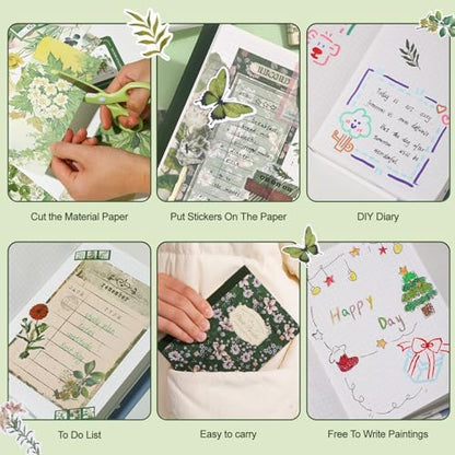 miikoul Vintage Scrapbooking Supplies Kit for Teen Girl Kid Women Diy Gift - Image 4