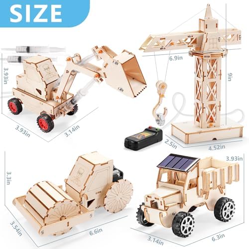 STEM Wood Building Crafts Kits for Kids Ages 8-10 8-12, Boys STEM Toys 8-13 - Image 7