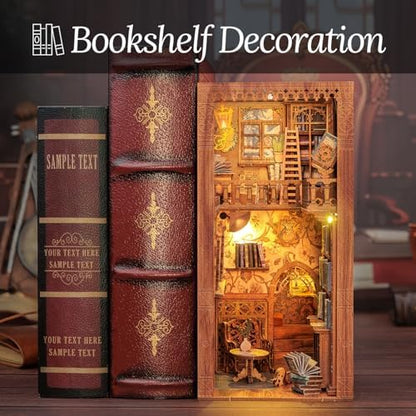 CUTEBEE Book Nook Kit DIY Miniature House Dollhouse for Adults - Image 4