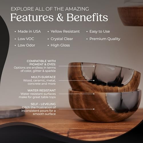 Promise Epoxy Table Top Epoxy Resin Kit 1-Gallon with Accessories - Image 3
