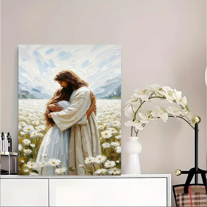 Jesus Paint by Numbers Kit for Adults Framed Canvas 16X20 in, Frameworkless - Image 2