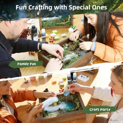 Microland Calming Craft Kits for Adults DIY Zen Forest Landscape Resin Craft Kit Fun Creative Crafting Set for Teens Women Relaxing Adult Activities on Ladies Night Crafty Artist Gift for Mom Birthday - Image 4