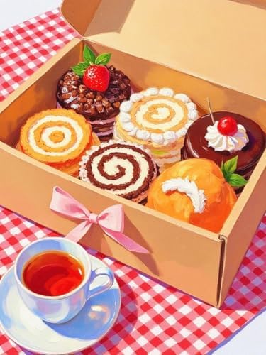 ZRIZQ Paint by Numbers Kit for Adults Beginner,Dessert,16x20 by ZRIZQ