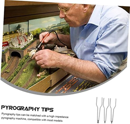 9pcs Pyrography Tips Heating Wire Nibs for Wood Burning Pen Accessories for Professional Beginner Artists Compact Design for Easy Storage - Image 2