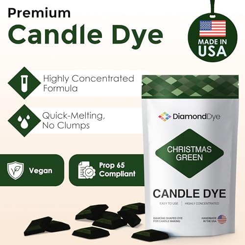 Christmas Green Candle Dye Chips, Soy & Paraffin Candle Making, 10 Pack - Image 2