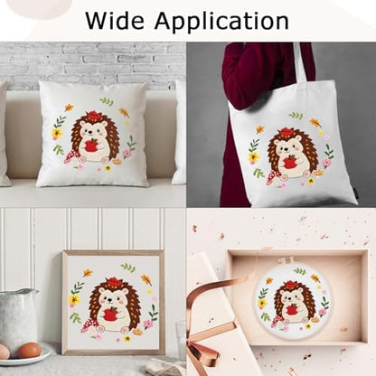 Louise Maelys Hedgehog Embroidery Kit, Cross Stitch Kit for Beginner - Image 6