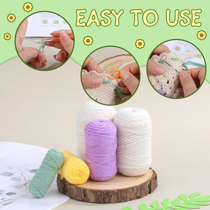 Pnytty Crochet Kit for Beginners, Phone Bag Crochet Starters Kit for Adults - Image 4
