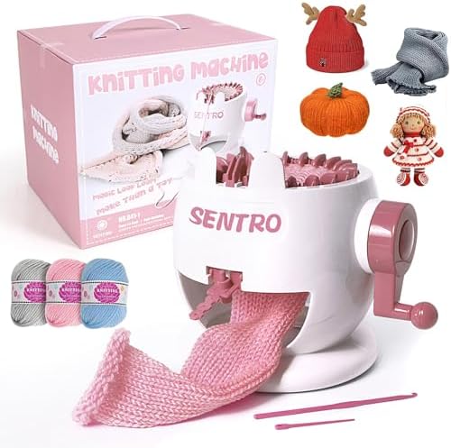 MericTop SENTRO Knitting Machine 22 Needle, Loom for Hats Scarves Socks by MericTop
