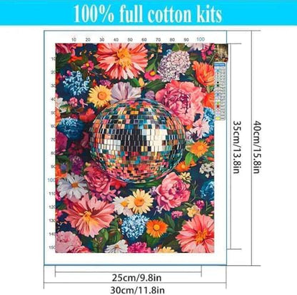 Tiwabb Disco Ball Stamped Cross Stitch Kits for Adults Beginners - Image 5