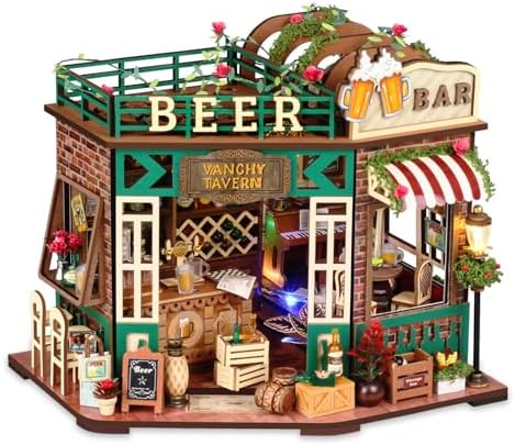 DIY Miniature House Kit with Furniture Plus Dust Proof by TuKIIE